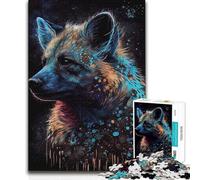 Adults Puzzles 1000 Piece Jigsaws Hyena Wild Animals Educational Family Game Analysis And Logic Anti-Stress Toys 38x52cm(1000pcs)