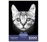 Adults Puzzles 1000 Piece Jigsaws Hypnotic Cat Eyes Poster Adult Jigsaw Puzzle Brain Teaser Game Stress Reliever for Is Ideal As A Gift 38x26cm/1000pcs