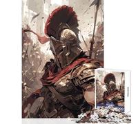 Adults Puzzles 1000 Piece Jigsaws in The War Soldier Spartan Jigsaws for Adults Puzzle Hand Speed Race Every Piece Is Unique - Learning Educational Toys (38x26cm)