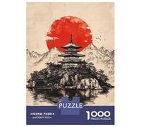 Adults Puzzles 1000 Piece Jigsaws Japanese Pagoda Art Print-1 Puzzle for Adults Relax Games Presents for Women for Is Ideal As A Gift 52x38cm/1000pcs