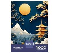 Adults Puzzles 1000 Piece Jigsaws Japanese Papercut Landscape Jigsaws for Adults Toy Wall Decor Difficult Challenge Difficult And Challenge 52x38cm/1000pcs