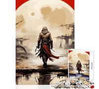 Adults Puzzles 1000 Piece Jigsaws Japanese Samurai Jigsaw for Teenagers Family Activities Parent-child Interaction Deal As Gifts for The Whole Family (38x26cm)