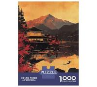 Adults Puzzles 1000 Piece Jigsaws Japanese Temple Reflections Puzzle for Adults Relax Games Presents for Women for Is Ideal As A Gift 70x50cm/1000pcs