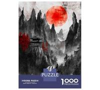 Adults Puzzles 1000 Piece Jigsaws Japanese Waterfall Landscape Adult Jigsaw Puzzle Brain Teaser Game Stress Reliever for Is Ideal As A Gift 70x50cm/1000pcs