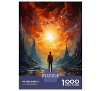 Adults Puzzles 1000 Piece Jigsaws Journey to The Light A Digital Artwork Puzzle for Adults Relax Games Presents for Women for Is Ideal As A Gift 52x38cm/1000pcs