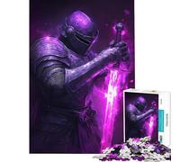 Adults Puzzles 1000 Piece Jigsaws Knight of The Violet Flame Puzzles for Adults Anti-Stress Toys Improve Memory for Is Ideal As A Gifts (Size 38x26cm)