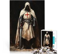Adults Puzzles 1000 Piece Jigsaws Knight Painting Stressabbau Schwierige Herausforderung Perfekte Dekoration38x26cm