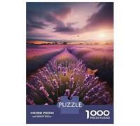 Adults Puzzles 1000 Piece Jigsaws Lavender Field Sunset Puzzle for Adults Relax Games Presents for Women for Is Ideal As A Gift 70x50cm/1000pcs