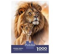 Adults Puzzles 1000 Piece Jigsaws Lion King Wall Art Print-2 Puzzle for Adults Relax Games Presents for Women for Is Ideal As A Gift 38x26cm/1000pcs