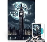 Adults Puzzles 1000 Piece Jigsaws London Stormy Day Spielzeug für die ganze Familie Geeignet für die Schreibtischdekoration38x26cm