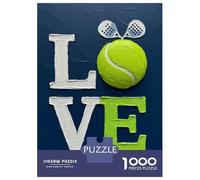 Adults Puzzles 1000 Piece Jigsaws Love for Padel Tennis Jigsaw for Adults Family Games Pattern Assembly Difficult And Challenge 70x50cm/1000pcs