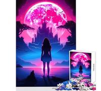 Adults Puzzles 1000 Piece Jigsaws Luminous Metropolis Jigsaws for Adults Puzzle Hand Speed Race Every Piece Is Unique - Learning Educational Toys (50x75cm)