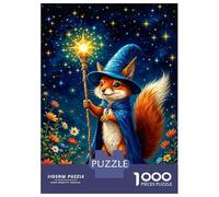 Adults Puzzles 1000 Piece Jigsaws Magical Squirrel Wizard Art Print Puzzle for Adults Relax Games Presents for Women for Is Ideal As A Gift 52x38cm/1000pcs