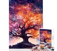 Adults Puzzles 1000 Piece Jigsaws Magical Tree Practical Game Staycation Kill Time Anti-Stress Toys Artists' Collection, Fine Arts (38X52cm)