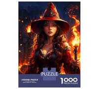 Adults Puzzles 1000 Piece Jigsaws Magical Woman Wizard Jigsaw for Adults Brain Teaser Game But Fun And Humorous Difficult And Challenge 70x50cm/1000pcs