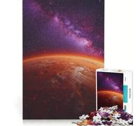 Adults Puzzles 1000 Piece Jigsaws Mars And Milky Way Galaxy Educational Games Challenging To Complete Unique Birthday And Gifts 38x52cm