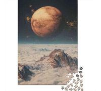 Adults Puzzles 1000 Piece Jigsaws Mars Planet Space Landscape Jigsaw for Adults Family Games Pattern Assembly Difficult And Challenge 38x26cm/1000pcs