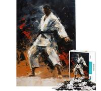 Adults Puzzles 1000 Piece Jigsaws Martial Arts Mastery Hands-on Game Toy Intellectual Game Gifts for Women Men Stress Reliever (Size 38x52cm)