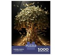 Adults Puzzles 1000 Piece Jigsaws Money Tree Growth Adult Jigsaw Brain Teaser Game But Fun And Humorous for Is Ideal As A Gift 70x50cm/1000pcs