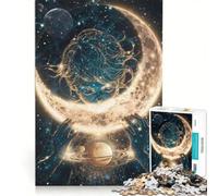 Adults Puzzles 1000 Piece Jigsaws Moon Munchkin DIY Toys For Family Fun with Fully Interlocking Randomly Shaped Pieces 50x75cm