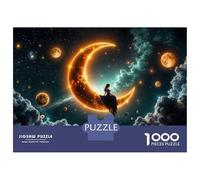 Adults Puzzles 1000 Piece Jigsaws Moonlit Fantasy Celestial Dreamscape Puzzle for Adults Relaxing Games Enhance Memory Unique Gifts for Birthday And Christmas 52x38cm/1000pcs