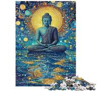 Adults Puzzles 1000 Piece Jigsaws Mosaic Buddha Serenity Impossible Game Presents for Women Home Decoration Toys Birthday And Unique Gifts Size 38x26cm