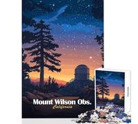 Adults Puzzles 1000 Piece Jigsaws Mount Wilson Observatory Anti-Stress Toys Gifts Ideas Educational Game Decompressing Intellectual Size 50x75cm