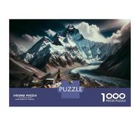 Adults Puzzles 1000 Piece Jigsaws Mountain Base Camp Adventure Puzzle for Adults Toy Wall Decor Presents for Women Unique Gifts for Birthday And Christmas 38x26cm/1000pcs