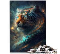 Adults Puzzles 1000 Piece Jigsaws Nebula Tiger educational challenge 26x38cm gifts for friends and family for and teenager Age 14 and Up