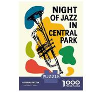 Adults Puzzles 1000 Piece Jigsaws Night of Jazz in Central Park Jigsaw for Adults Brain Teaser Game But Fun And Humorous Difficult And Challenge 52x38cm/1000pcs