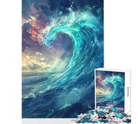 Adults Puzzles 1000 Piece Jigsaws Oceans Fury Jigsaw Puzzles 1000 Practical Game Great Gifts And Toys Staycation Kill Time (38x26cm)