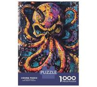 Adults Puzzles 1000 Piece Jigsaws Octopus Wall Art Print Adult Jigsaw Brain Teaser Game But Fun And Humorous for Is Ideal As A Gift 70x50cm/1000pcs