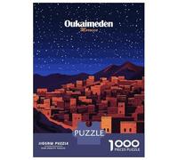 Adults Puzzles 1000 Piece Jigsaws Oukaimeden Morocco Night Puzzles for Adults Family Games Home Decoration for Is Ideal As A Gift 38x26cm/1000pcs