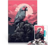 Adults Puzzles 1000 Piece Jigsaws Parrot on a Rock Spielzeug Lernspiele Stressabbau einzigartiges Herausforderungsspiel75x50cm