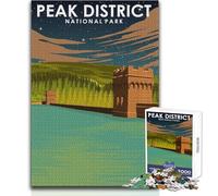 Adults Puzzles 1000 Piece Jigsaws Peak District Nat Park Art Unique Challenge Game Family Activities Gifts Ideas Size 50x75cm