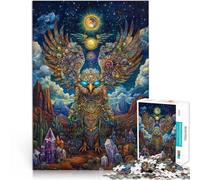 Adults Puzzles 1000 Piece Jigsaws Phoenix Totem Stressabbau Schwierige Herausforderung Heimdekoration52x38cm