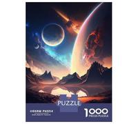 Adults Puzzles 1000 Piece Jigsaws Planet Lake Landscape Puzzle for Adults Toy Wall Decor Presents for Women Unique Gifts for Birthday And Christmas 52x38cm/1000pcs