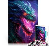 Adults Puzzles 1000 Piece Jigsaws Purple Blaze Dragon Pädagogisches Familienspiel Die Liebe zwischen Paaren stärken75x50cm