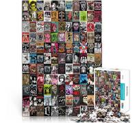 Adults Puzzles 1000 Piece Jigsaws Retro art collage painting learning educational 26x38cm unique challenge game for Age 14 Years Up