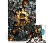 Adults Puzzles 1000 Piece Jigsaws Rock Mining Bitcoin Denksportaufgabe für eignet sich ideal als Geschenk für die ganze Familie38x26cm