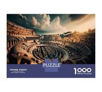 Adults Puzzles 1000 Piece Jigsaws Roman Colosseum Architecture Adult Jigsaw Brain Teaser Game But Fun And Humorous for Is Ideal As A Gift 52x38cm/1000pcs