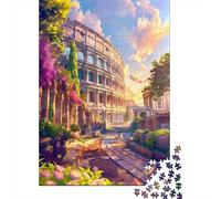 Adults Puzzles 1000 Piece Jigsaws Roman Colosseum Sunset-1 Jigsaw for Adults Family Games Pattern Assembly Difficult And Challenge 38x26cm/1000pcs