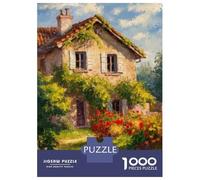 Adults Puzzles 1000 Piece Jigsaws Rustic Cottage Puzzle for Adults Relaxing Games Enhance Memory Unique Gifts for Birthday And Christmas 38x26cm/1000pcs