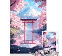 Adults Puzzles 1000 Piece Jigsaws Sakura Reflections Educational Toy Gifts Ideas for Educational Game Improving Love between Couples Size 50x75cm