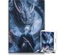 Adults Puzzles 1000 Piece Jigsaws Samurai Vs Dragon But Fun And Humorous Educational Game Gift Birthday (size 50x75cm)