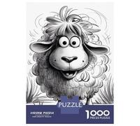 Adults Puzzles 1000 Piece Jigsaws Sheep Coloring Book Page Adult Jigsaw Puzzle Brain Teaser Game Stress Reliever for Is Ideal As A Gift 70x50cm/1000pcs