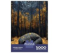 Adults Puzzles 1000 Piece Jigsaws Sleeping Pangolin in Golden Forest Puzzle for Adults Relaxing Games Enhance Memory Unique Gifts for Birthday And Christmas 70x50cm/1000pcs