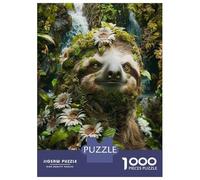 Adults Puzzles 1000 Piece Jigsaws Sloth in Amazon Rainforest Adult Jigsaw Brain Teaser Game But Fun And Humorous for Is Ideal As A Gift 38x26cm/1000pcs
