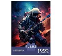 Adults Puzzles 1000 Piece Jigsaws Space Guitar Hero Jigsaw for Adults Family Games Pattern Assembly Difficult And Challenge 38x26cm/1000pcs