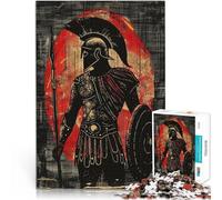 Adults Puzzles 1000 Piece Jigsaws Spartan Warrior Anspruchsvolles Spiel und Familienspaß Ein Kunstwerk75x50cm